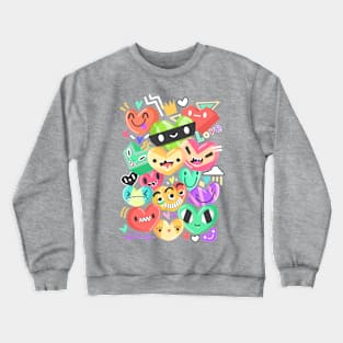 Heart Doodle LOVE Crewneck Sweatshirt